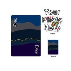 Abstract Landscape Art Design Pattern Water Playing Cards 54 Designs (mini)