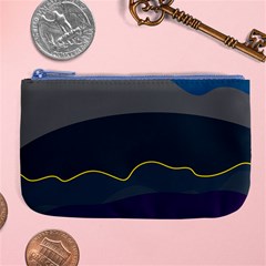 Abstract Landscape Art Design Pattern Water Large Coin Purse