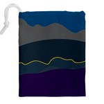 Abstract Landscape Art Design Pattern Water Drawstring Pouch (4XL) Back