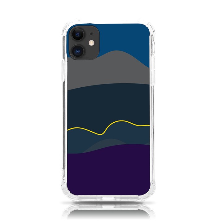 Abstract Landscape Art Design Pattern Water iPhone 11 TPU UV Print Case