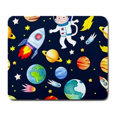 Space Galaxy Seamless Background Large Mousepad by Jancukart