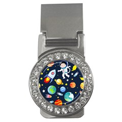 Space Galaxy Seamless Background Money Clips (cz) 