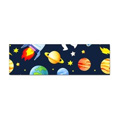 Space Galaxy Seamless Background Sticker (bumper) by Jancukart