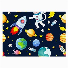 Space Galaxy Seamless Background Large Glasses Cloth (2 Sides)