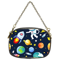 Space Galaxy Seamless Background Chain Purse (two Sides)