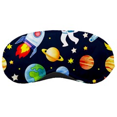 Space Galaxy Seamless Background Sleeping Mask by Jancukart