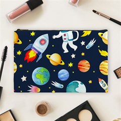 Space Galaxy Seamless Background Cosmetic Bag (large)