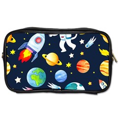 Space Galaxy Seamless Background Toiletries Bag (two Sides)