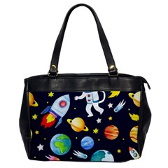 Space Galaxy Seamless Background Oversize Office Handbag