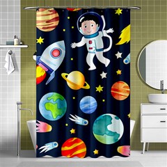 Space Galaxy Seamless Background Shower Curtain 48  X 72  (small)  by Jancukart