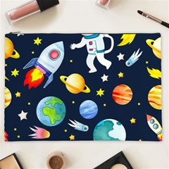 Space Galaxy Seamless Background Cosmetic Bag (xxl)