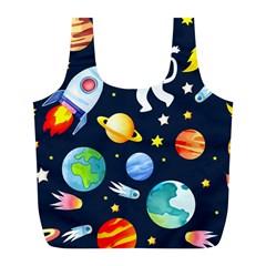 Space Galaxy Seamless Background Full Print Recycle Bag (l)