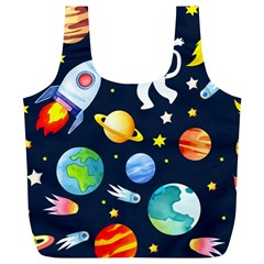 Space Galaxy Seamless Background Full Print Recycle Bag (xl)