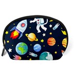 Space Galaxy Seamless Background Accessory Pouch (Large) Back