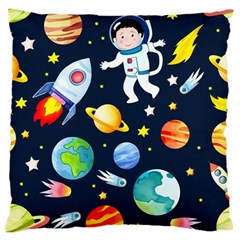 Space Galaxy Seamless Background Standard Premium Plush Fleece Cushion Case (one Side) by Jancukart