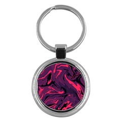 Abstract Pattern Texture Art Key Chain (round)