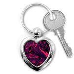 Abstract Pattern Texture Art Key Chain (Heart) Front