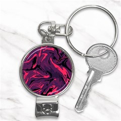 Abstract Pattern Texture Art Nail Clippers Key Chain