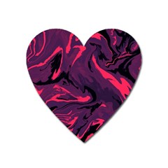 Abstract Pattern Texture Art Heart Magnet