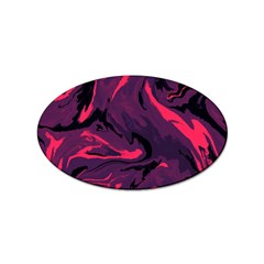 Abstract Pattern Texture Art Sticker Oval (10 Pack)