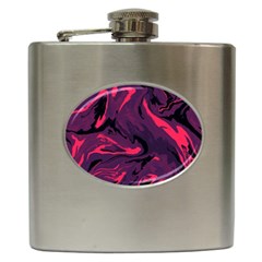 Abstract Pattern Texture Art Hip Flask (6 Oz)