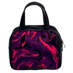 Abstract Pattern Texture Art Classic Handbag (two Sides)