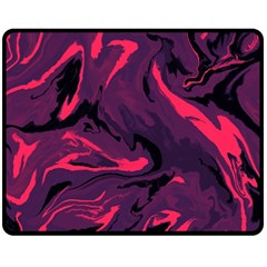 Abstract Pattern Texture Art One Side Fleece Blanket (medium)