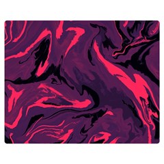 Abstract Pattern Texture Art One Side Premium Plush Fleece Blanket (medium)