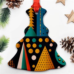 Christmas Pattern Christmas Tree Ornament (two Sides)