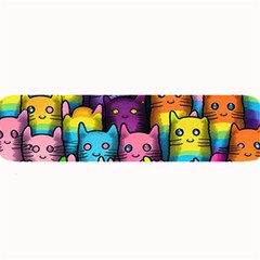 Cats Cat Cute Animal Rainbow Pattern Colorful Large Bar Mat