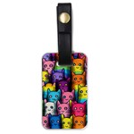 Cats Cat Cute Animal Rainbow Pattern Colorful Luggage Tag (one side) Front