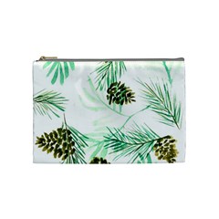 Watercolor Pattern Winter Cosmetic Bag (medium)