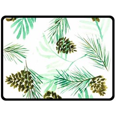 Watercolor Pattern Winter One Side Fleece Blanket (large) by Jancukart