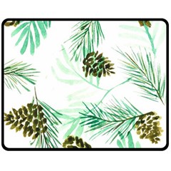 Watercolor Pattern Winter One Side Fleece Blanket (medium) by Jancukart