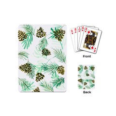 Watercolor Pattern Winter Playing Cards Single Design (mini) by Jancukart