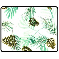 Watercolor Pattern Winter Fleece Blanket (medium)