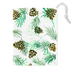 Watercolor Pattern Winter Drawstring Pouch (5xl)