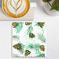 Watercolor Pattern Winter Uv Print Square Tile Coaster 