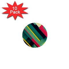 Pattern Abstract Geometric Design 1  Mini Magnet (10 Pack) 