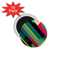 Pattern Abstract Geometric Design 1 75  Magnets (10 Pack) 