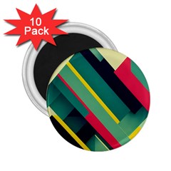 Pattern Abstract Geometric Design 2 25  Magnets (10 Pack) 