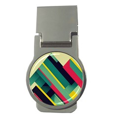 Pattern Abstract Geometric Design Money Clips (round) 