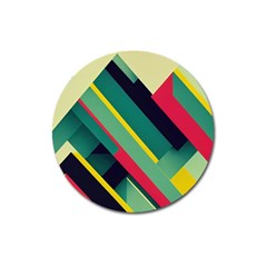 Pattern Abstract Geometric Design Magnet 3  (round)