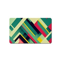 Pattern Abstract Geometric Design Magnet (name Card)