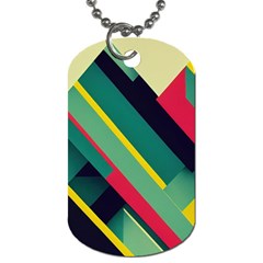 Pattern Abstract Geometric Design Dog Tag (one Side)