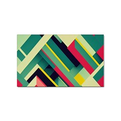 Pattern Abstract Geometric Design Sticker Rectangular (10 Pack)