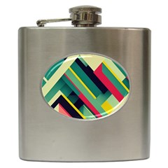 Pattern Abstract Geometric Design Hip Flask (6 Oz)