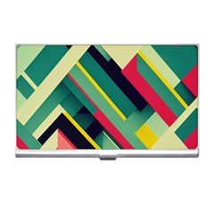 Pattern Abstract Geometric Design Business Card Holder