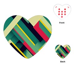 Pattern Abstract Geometric Design Playing Cards Single Design (heart)