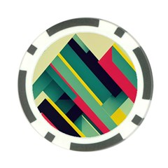 Pattern Abstract Geometric Design Poker Chip Card Guard